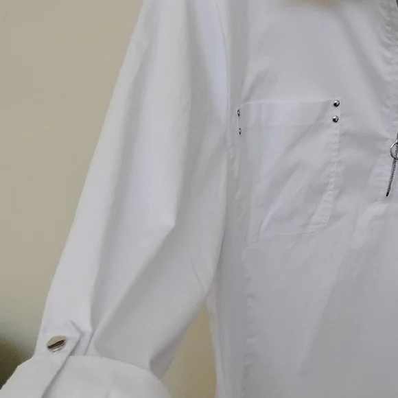 Zac & Rachel Elegant White Blouse - Picture 5 of 10